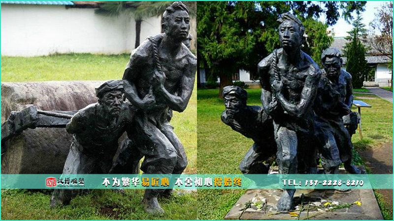 農(nóng)民銅雕,勞動(dòng)雕像,歷史文化雕塑